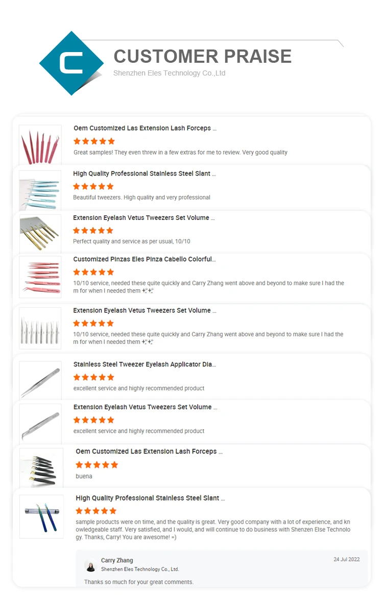 Hand Crafted Volume Tweezers Deep Angled Pointed Eyelash Applicator Tweezer Peseta Manicure Tool Forceps Clippers Eyelash