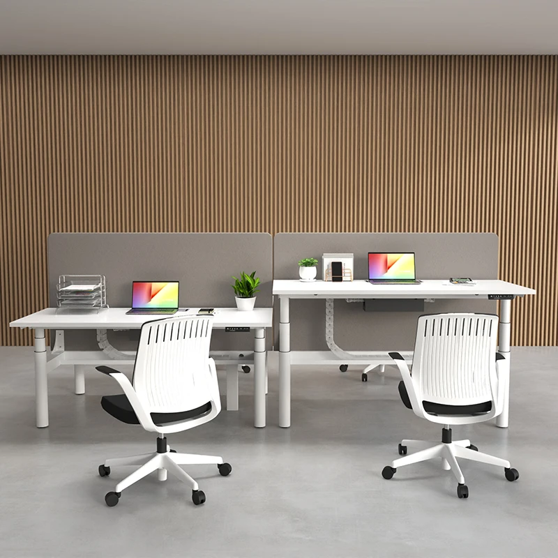 iULTRA building OEM light gray panel desk durable furniture office