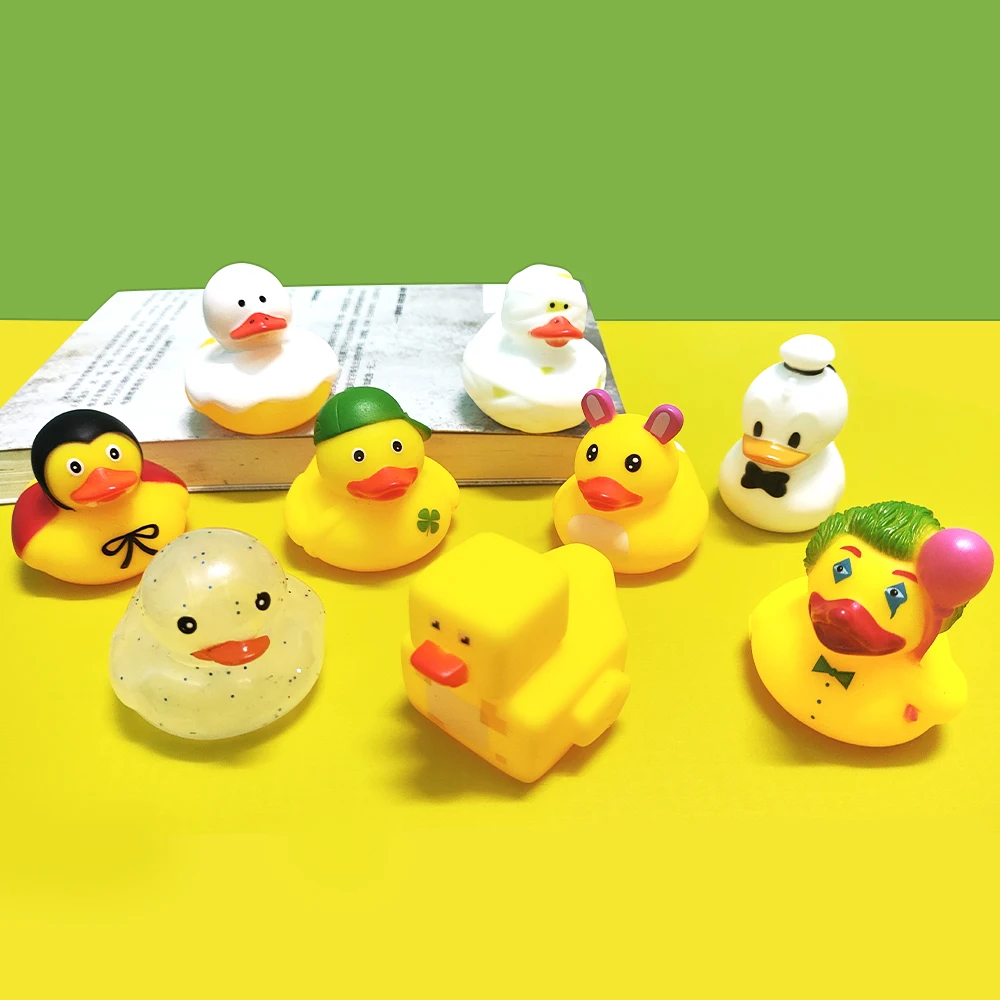 Wholesale 30pcs of Set PVC Bulk Yellow Rubber Promotional Eco-Friendly Diving Duck for Gift Decoration