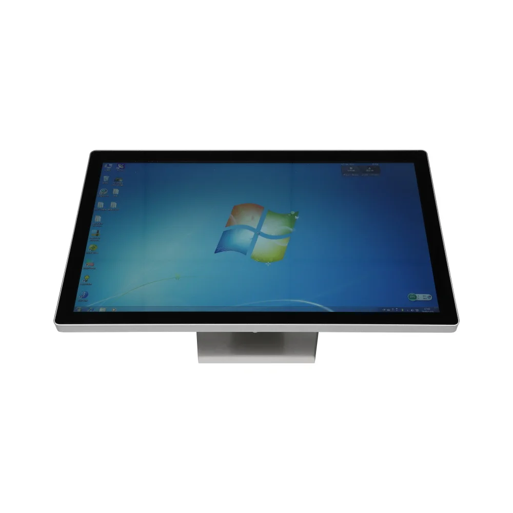 Floor standing interactive advertising display 18.5inch standing digital signage display window 7/10 all in one touch pc