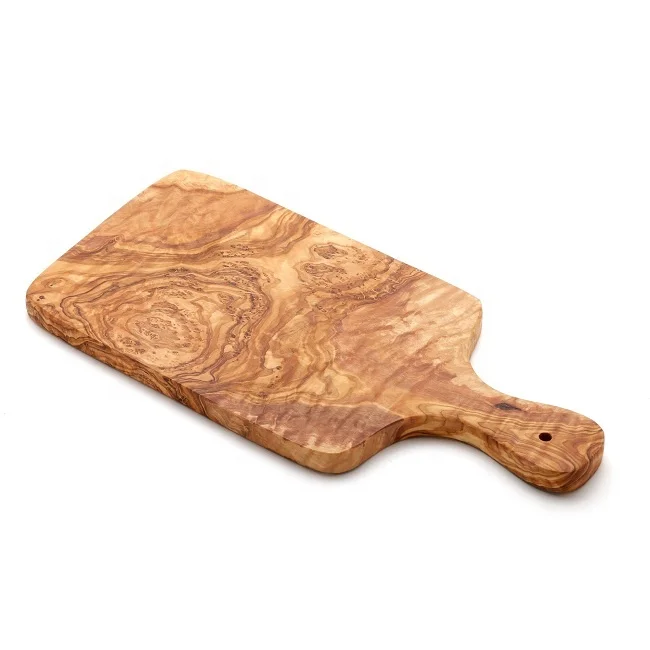 
Excellent Natural Handmade Wooden Cutting Board Rectangular Round Serving Board 