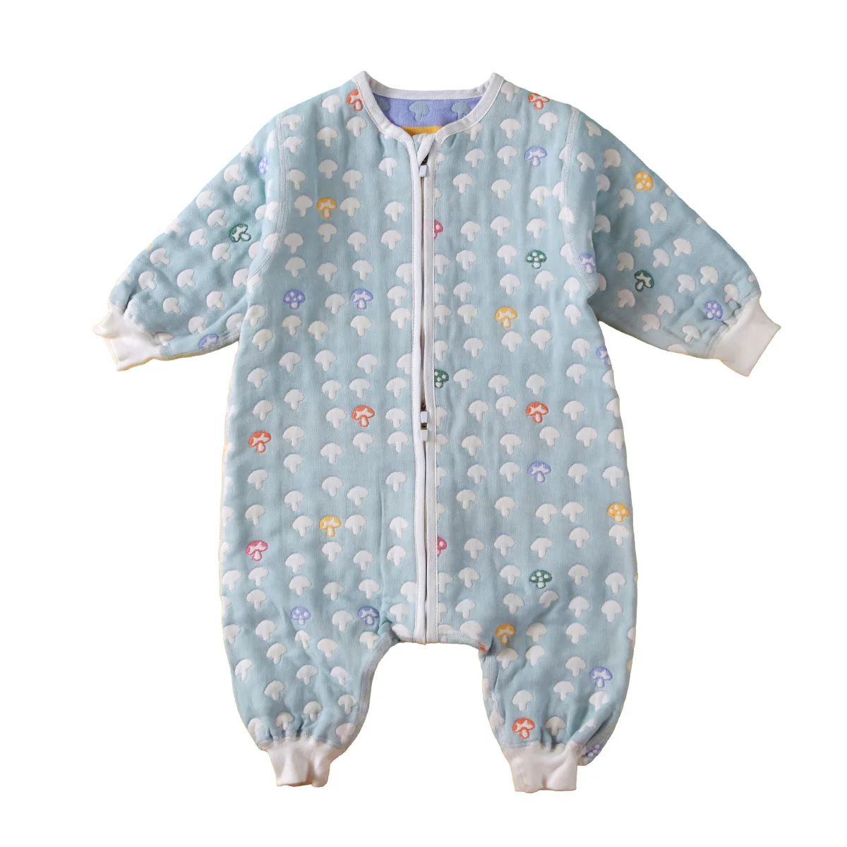 hot sell Six layer pure cotton gauze crawling clothes for babies in Japan and South Korea