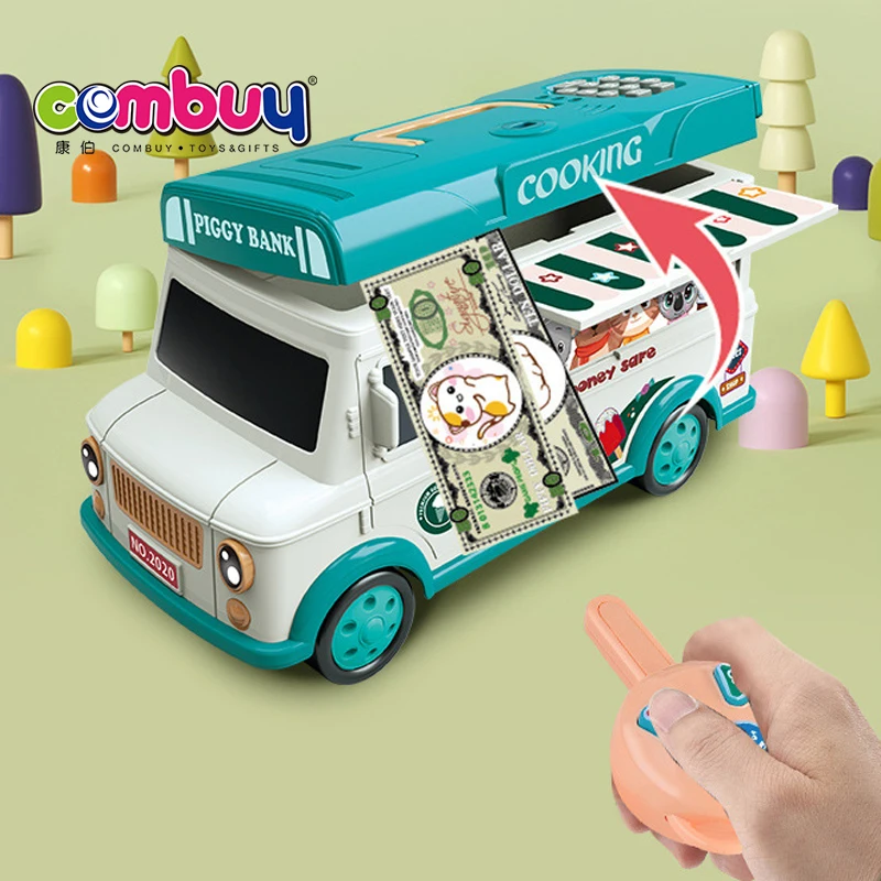 Money saving puzzle remote control car piggy banks for children