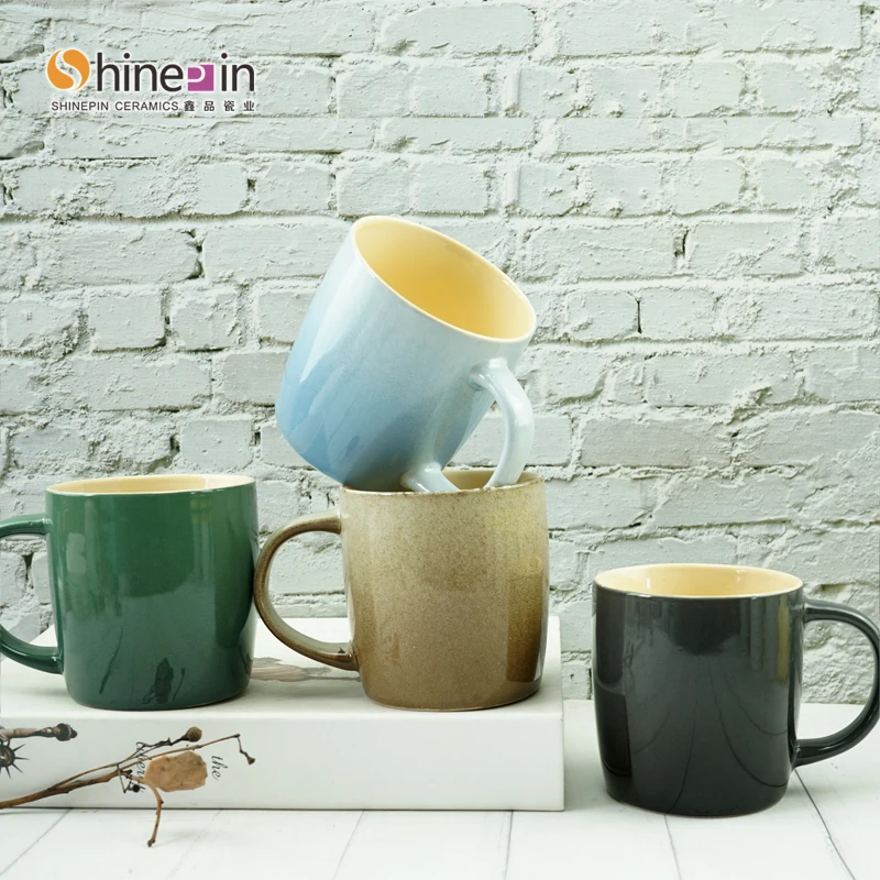Wholesale custom sublimation with handle supplier porcelain fish cup cup porcelain  mini mug ceramic mug ceramic cute