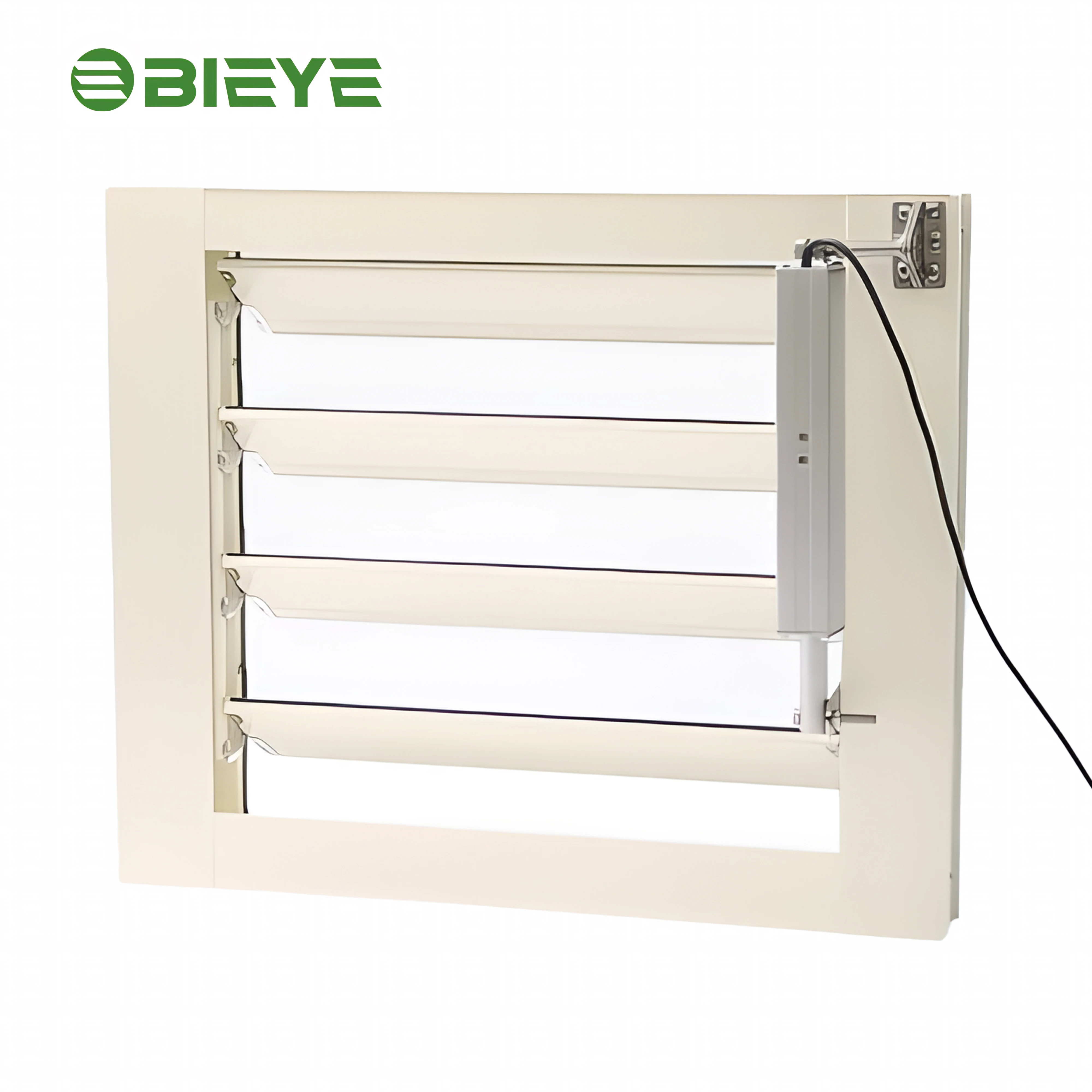 Electric/Manual Aluminum Louver Outdoor Louvers Aluminum Frame Window Louvered Shutters SunShade with opener linear actuator