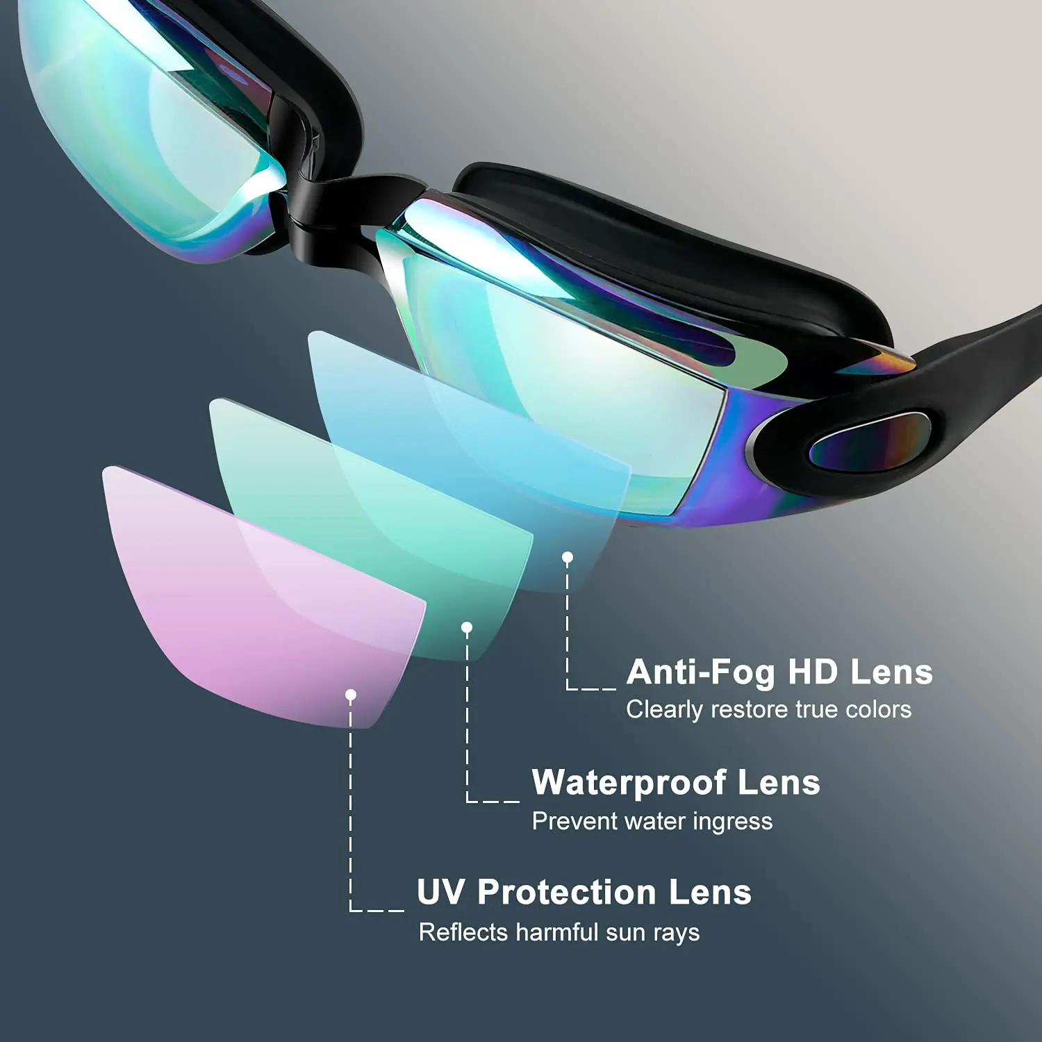 Оптовая продажа детские очки для плавания speedo hydrospex Заводская поставка противотуманные