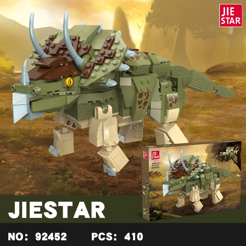 educational dino world dinosaur model building block set children gift set diy plastic dinosaur toy