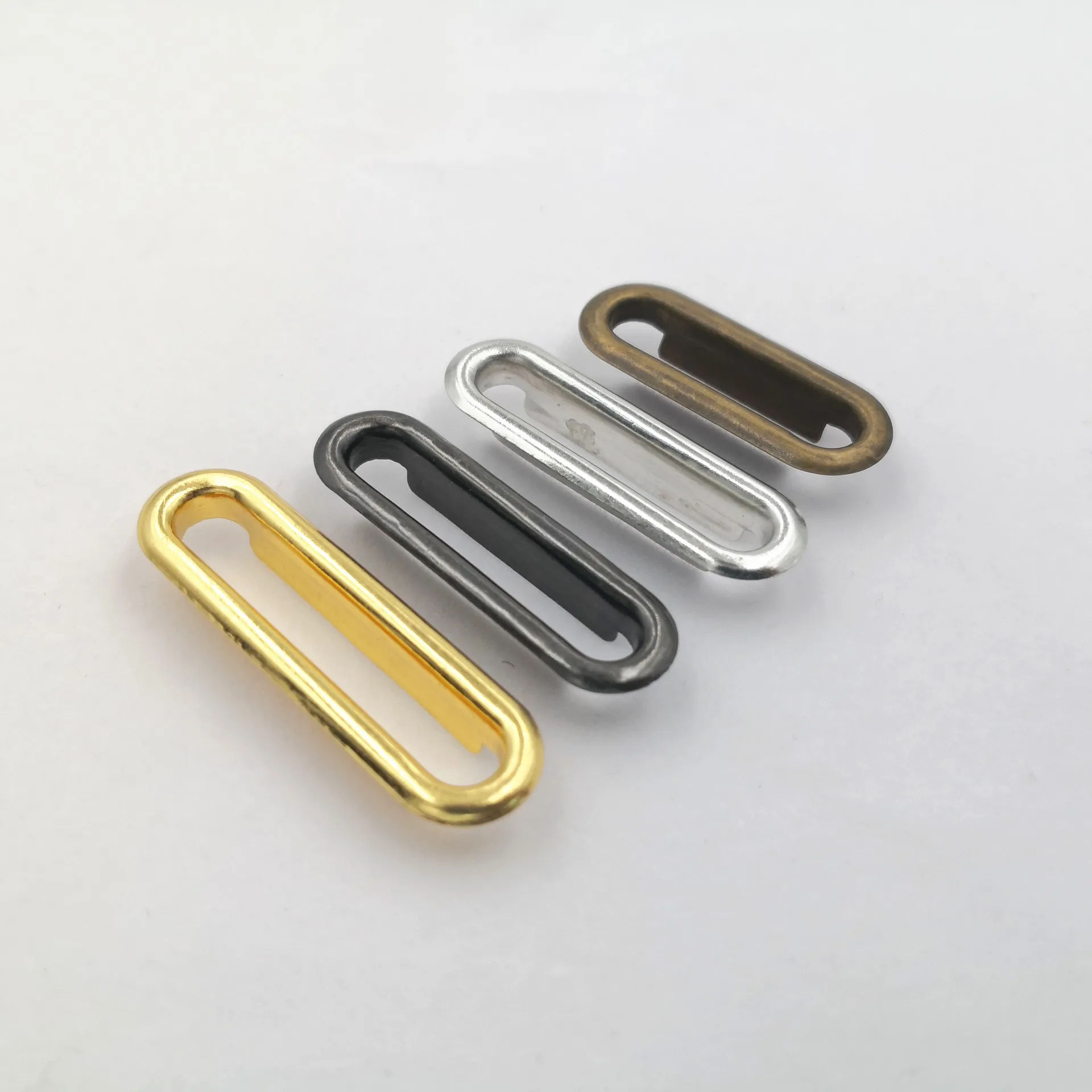 Оптовая продажа овальные металлические люверсы для сумок под раковину с принтом на