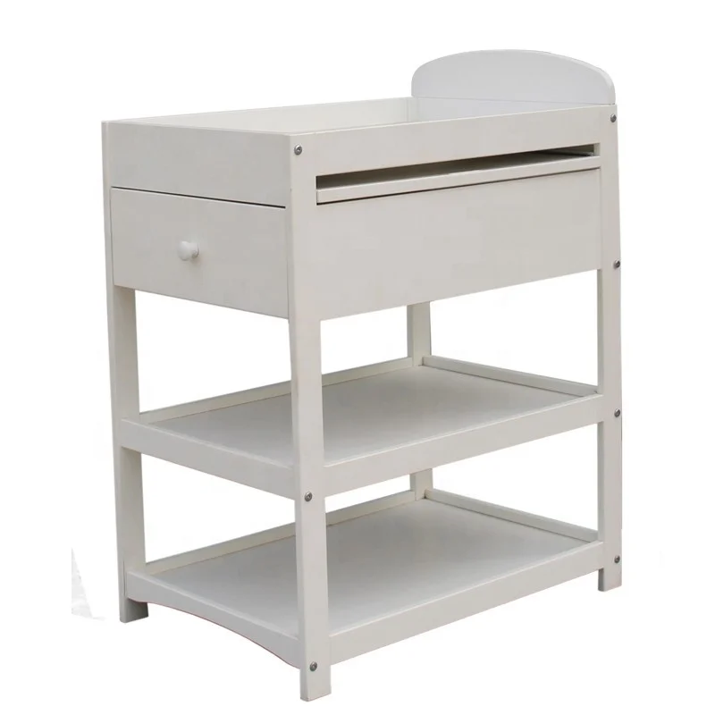 Furniture Baby Storage Cabinet Wooden Changing Table