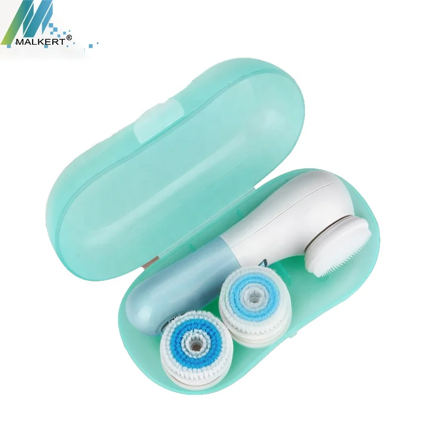 FB-J01 Facial Cleansing Brush 5 in 1 Facial Brush OEM ODM Beauty Device Face Massage Private Label AA Battery