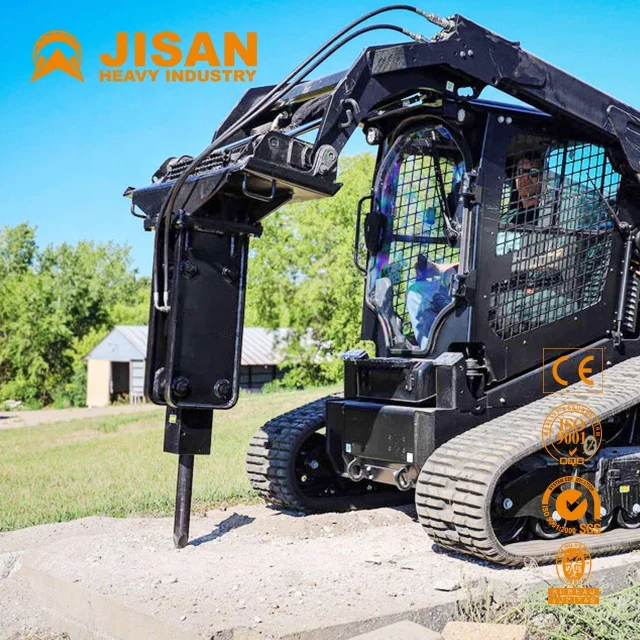 Construction Tools Mini Skid Steer Loader breaker hammerTool Kit Handy Hydraulic Multifunctional Bobcat Track Diesel Power