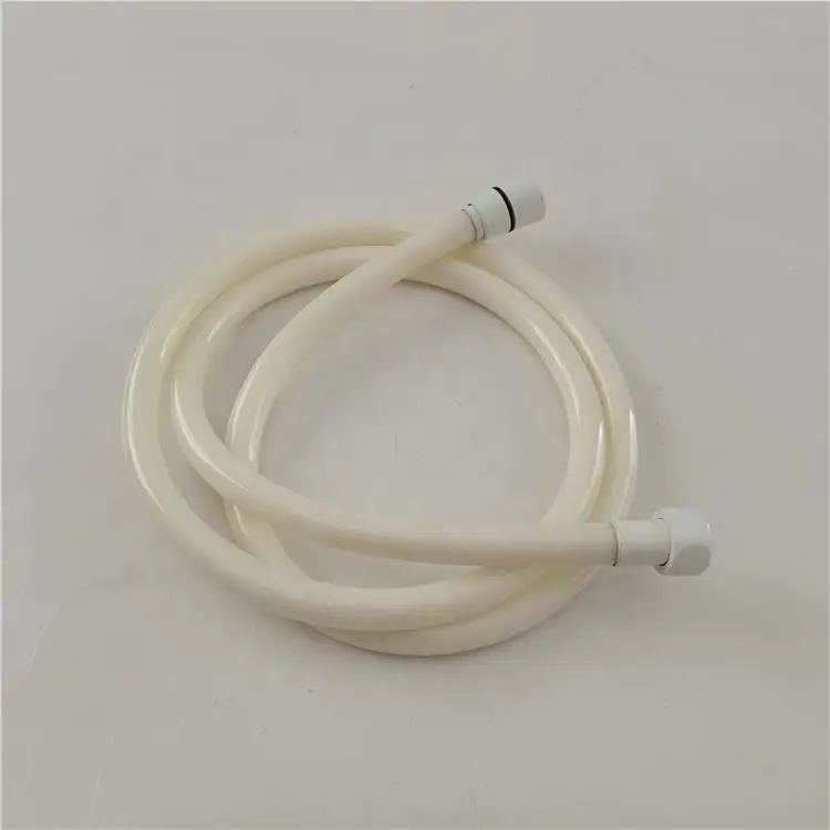 Factory Directly Sold Shower Pvc Flexible Water Hose China Custom Made White Pvc Shower Hose With White Brass Nut