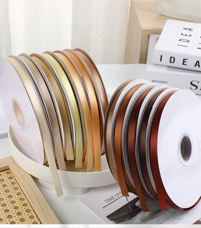 Dress accessory many colors available single face matte polyester silk ribbon for clothes