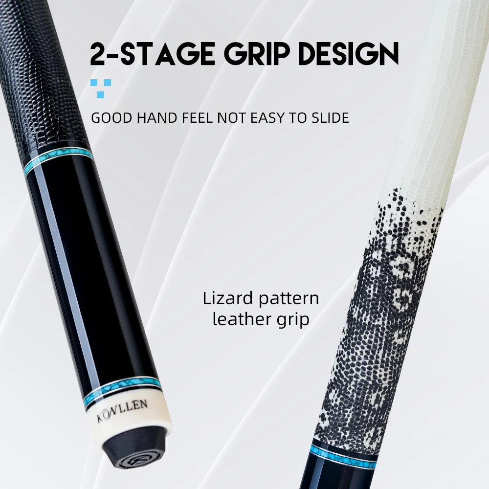 KONLLEN carbon fiber pool sticks Easy to Control low deflection pool cue stick billiard cues with 12.5mm tip