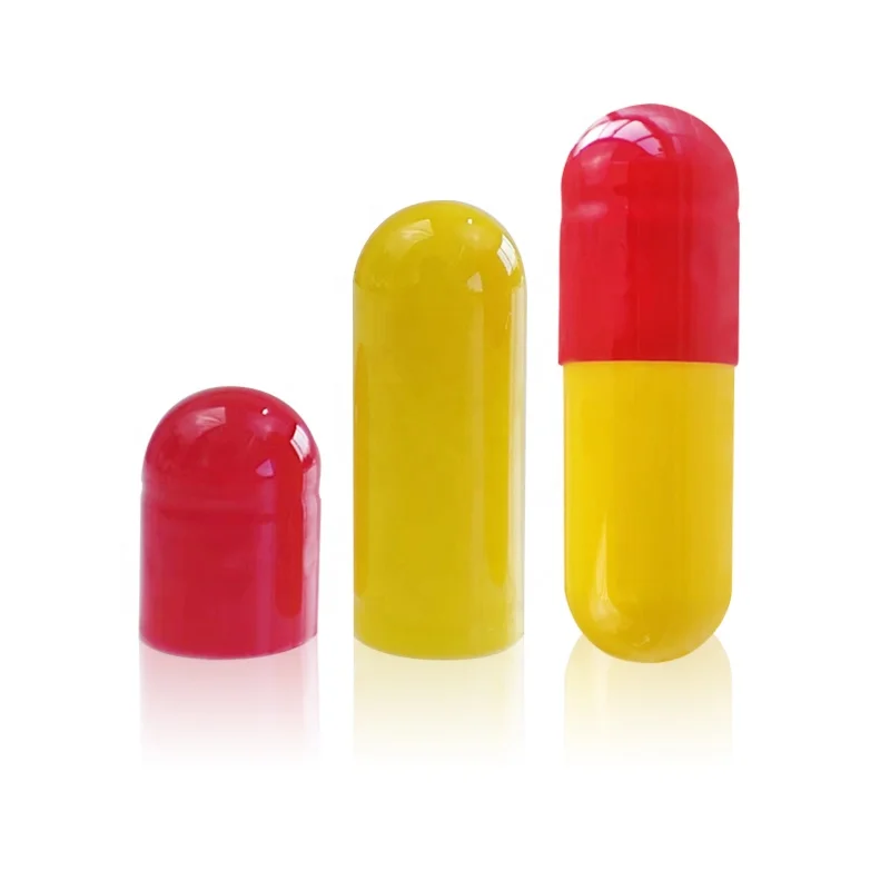 Size 0 Empty Gelatin Capsules Separated Opaque Capsule