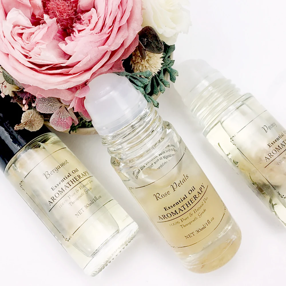 Best Sell Private Label OEM/ODM Roller Ball 30ml Massage Oil 100% Pure Essential Oil Perfume Natural Organic Skin Care Product