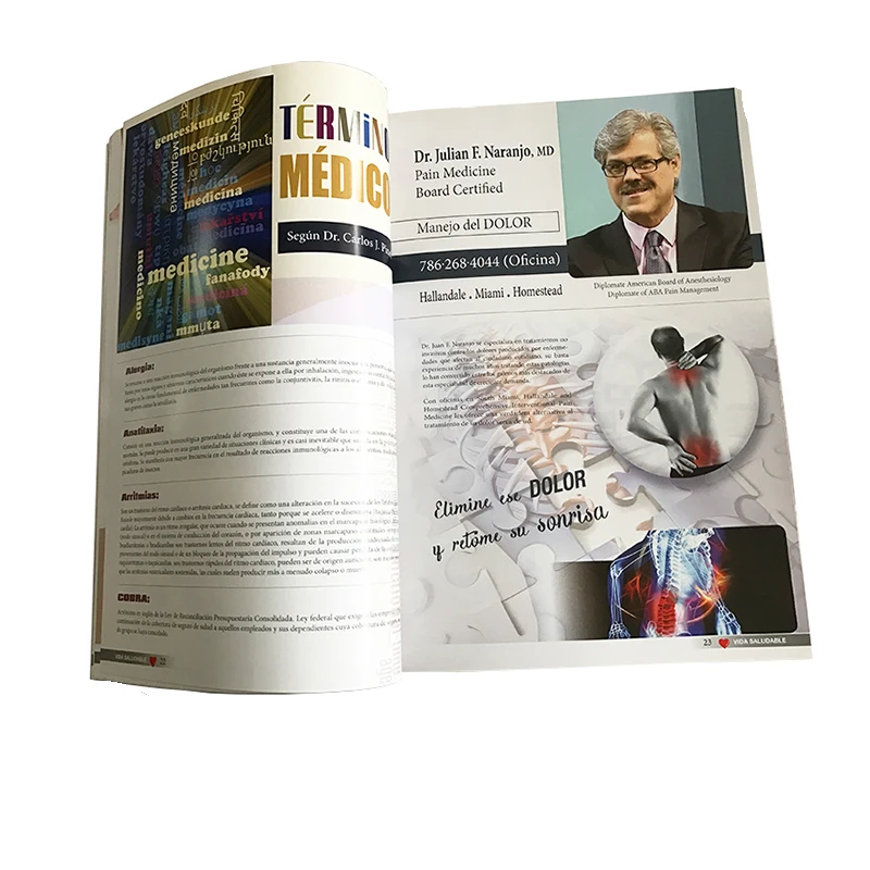 Manufacturer Print Glossy Paper a4 a5 magazine printing