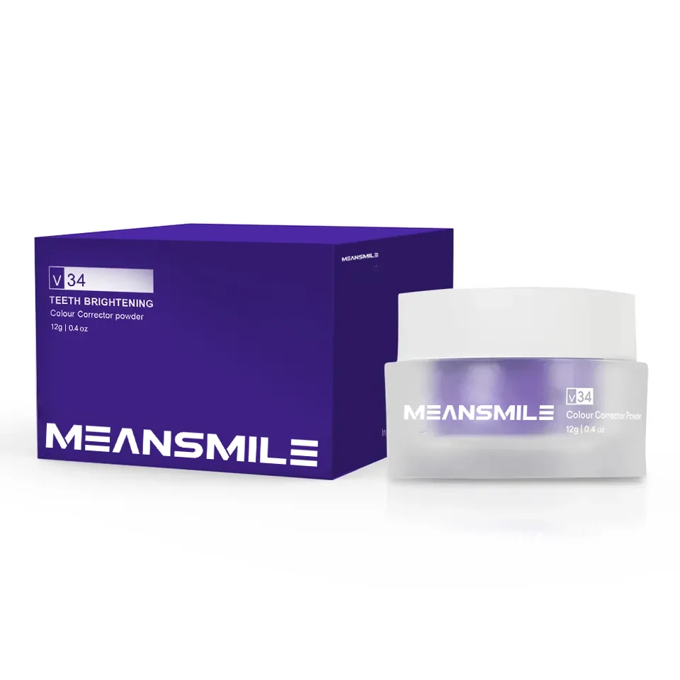 Hot Sale Smile V34 Teeth Whitening Powder Dentist-Approved Enamel-Safe Tea Coffee Wine  Smoking Stain Remover Non-Sensitive