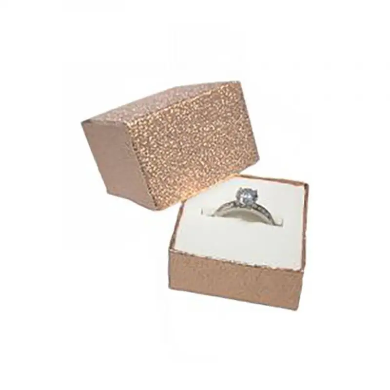 Wholesale Luxury Rose Gold Foil Rings Earrings Necklace Jewelry Necklace Paper Packaging Drawer Gift Box With Foam