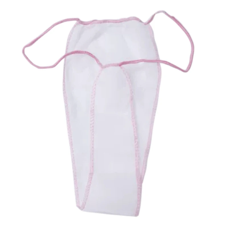 Beauty Salon Wholesale Sexy G-String Low Waist Women Underwear Disposable Panties Non woven Thongs