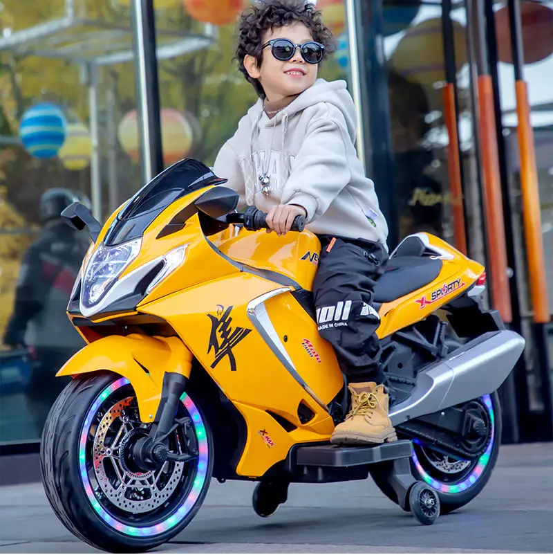 Hot selling kids motorbike Boys girls electric motorcycles two wheels ride on motorcycle with light music