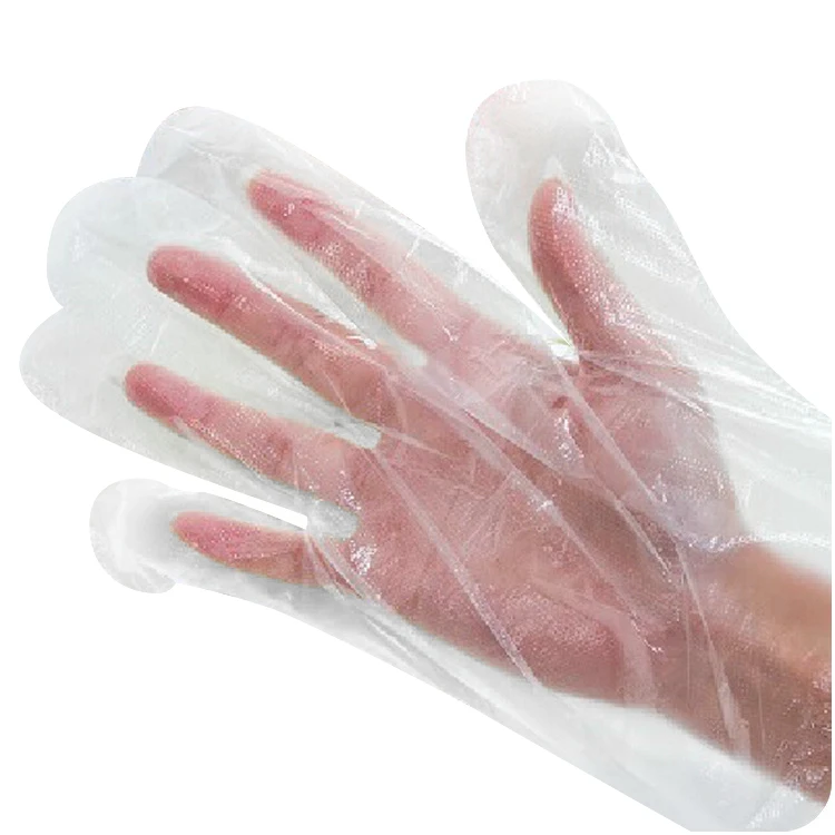 Wholesale Price Disposal Pe Tpe Ldpe Hands Protection Plastic Gloves Size Customized Household Gloves