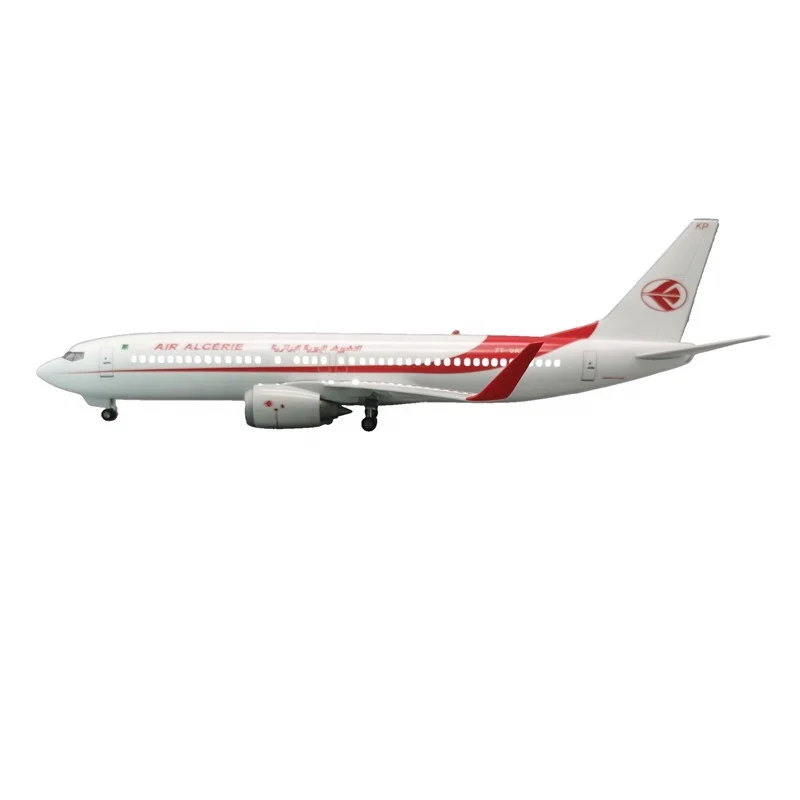 Hot Gifts Items Boeing737-800 Scale 1:85 47cm AIR ALGERIE Desktop Airplane Model with Wheels and LED Light