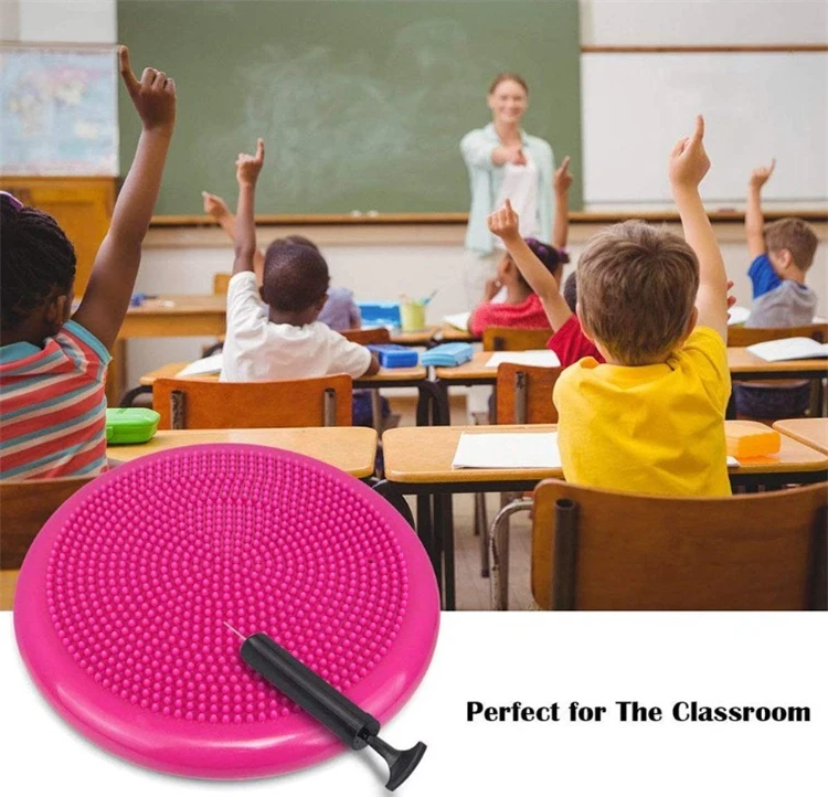 Inflated Stability Wobble Cushion with Pump Multiple Colors Sensory Wobble Cushion Silicone Quality No MOQ