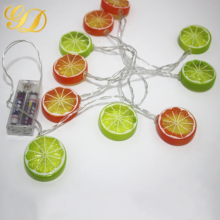 
3M 20LEDs Lovely Yellow Lemon CE RoHS LED String Lights Battery Powered 