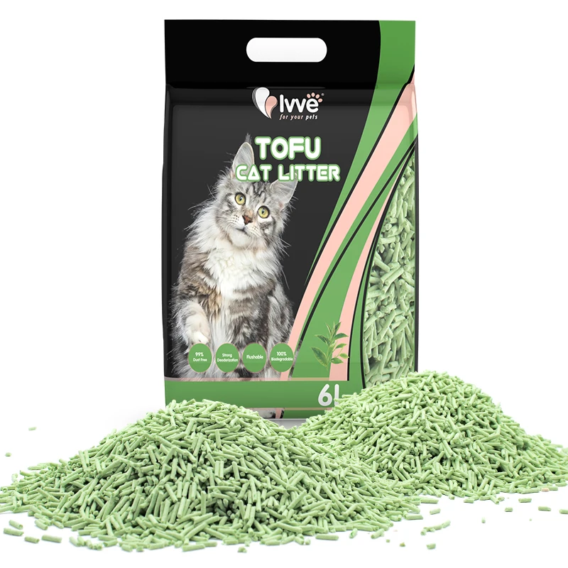 Dust-Free Clumping Quickly Absorb Tofu Cat Litter Sands for Cats