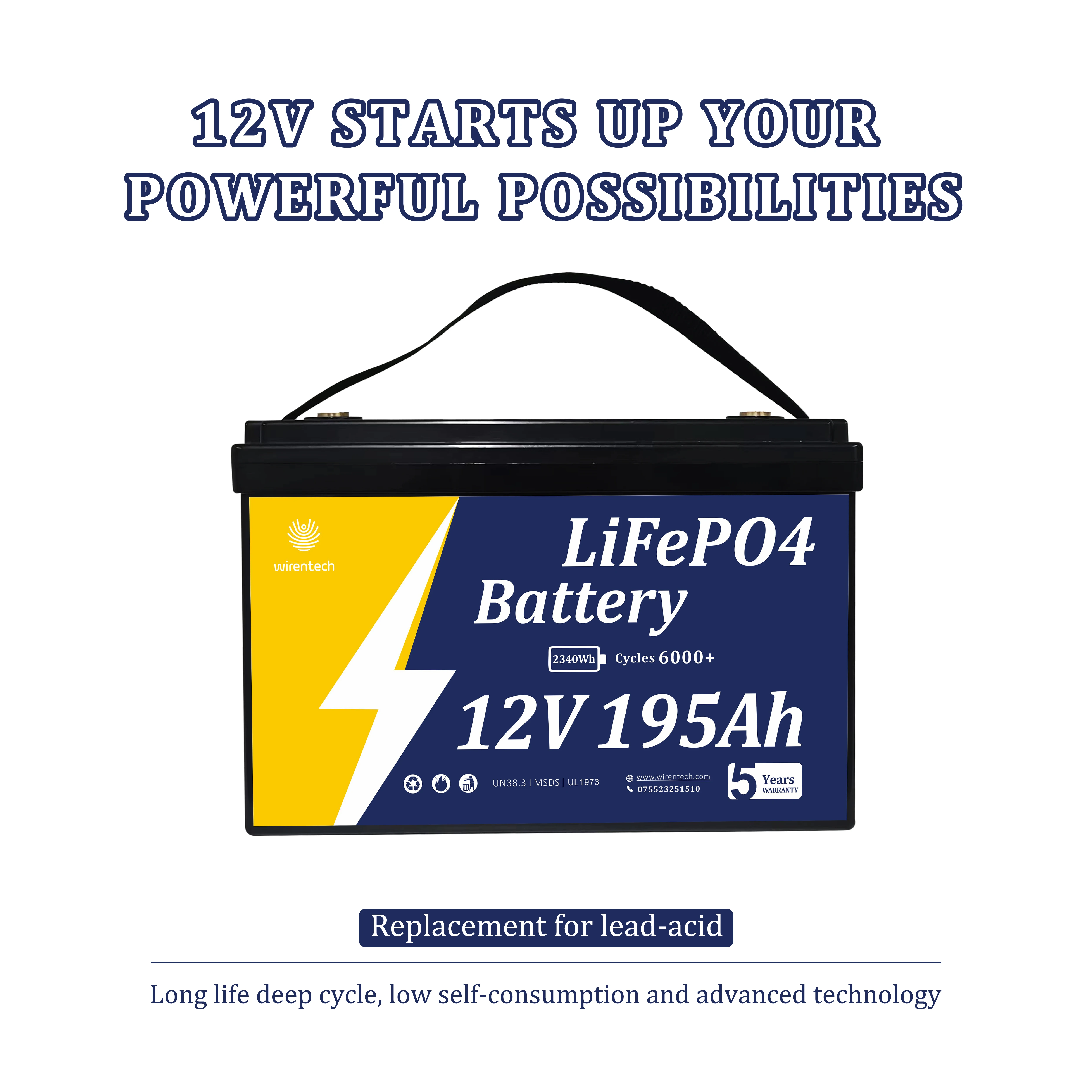12V 200Ah Trolling Motor LiFePO4 Battery Deep Cycles Rechargeable Group 31 Lithium Battery 1500 CCA
