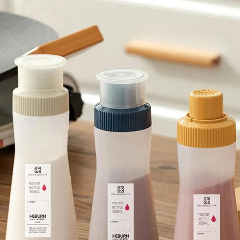 350ml Salt Jar Pepper Powder Seasoning Bottle Kitchen Moistureproof And Dustproof Coffee Powder Spice Sauce Seasoing Bottle
