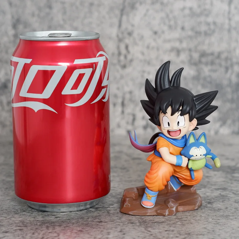 10cm Anime Dragon DBZ Character Kid Son Goku and PUARU Standing Model Plastic Crafts for decoration