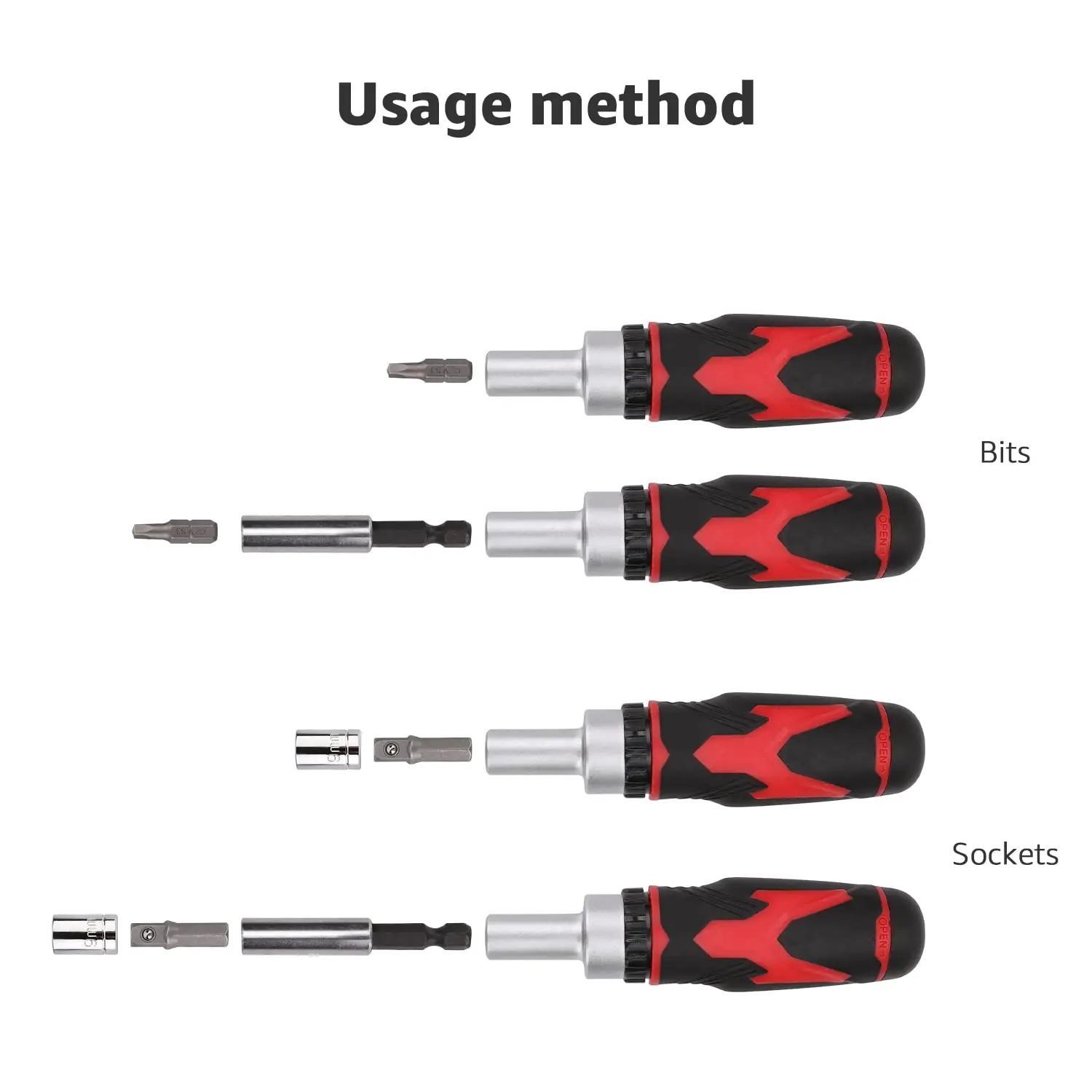 Factory OEM 41-Piece Speed-fit Magnetic Ratchet Screwdriver Set, Ideal for Working on Electric Appliances, Like laptops, Tvs