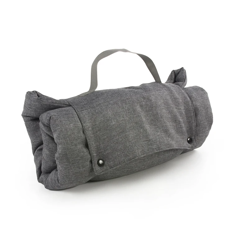 High Quality Dog Roll Up Bed Mat Portable Foldable Durable Washable Easy Clean Dog Button Travel Mat