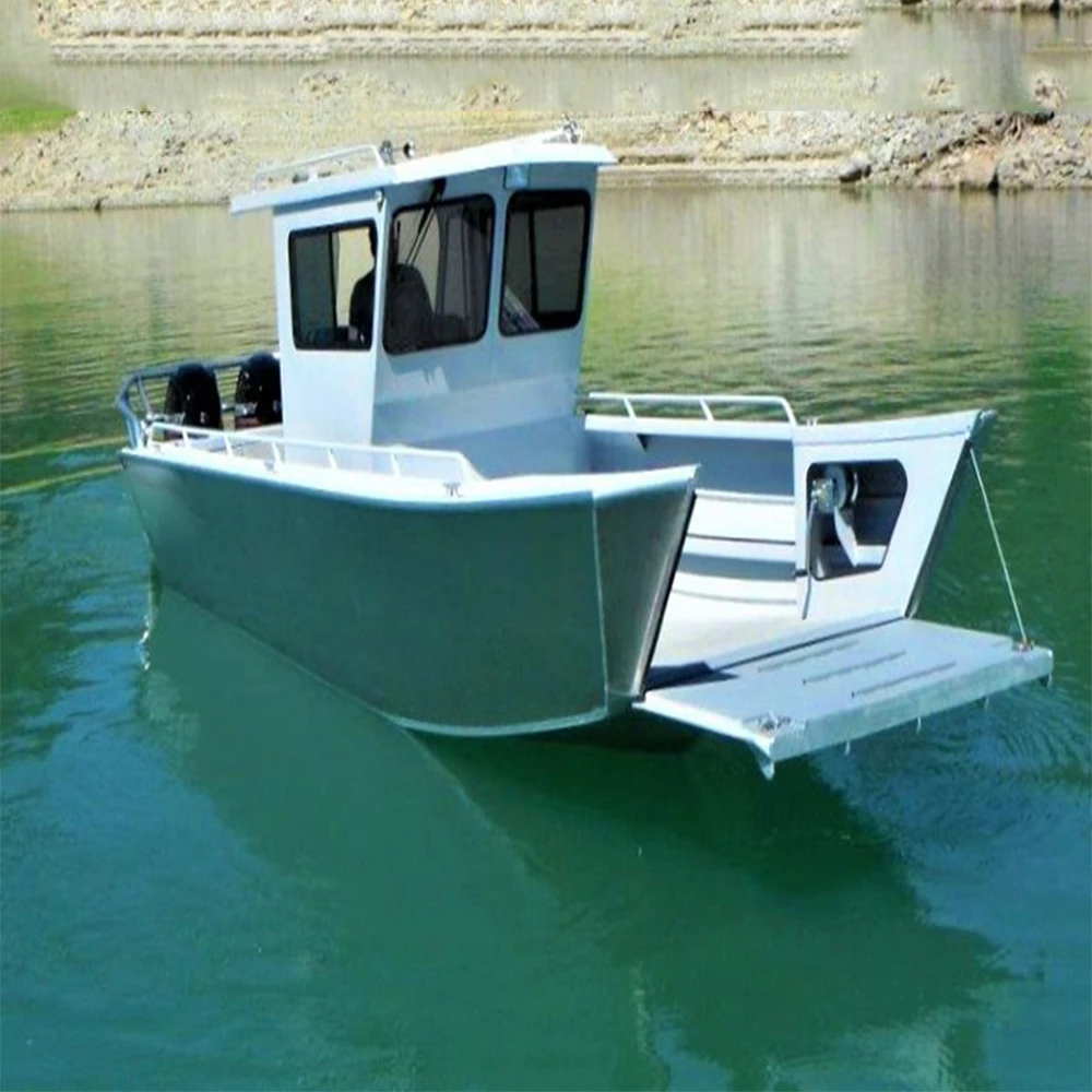 Kinocean Aluminium Fishing Landing Crafts With A Spacious Cabin And Rear Deck
