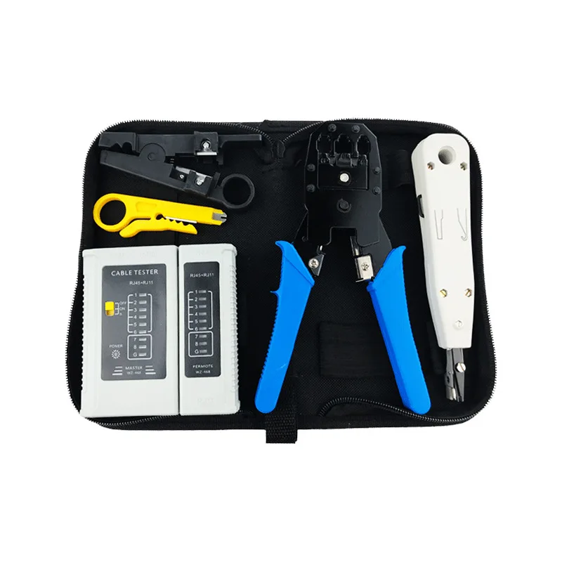 MT-8488 Electronic Networking Toolkit Professional LAN RJ45 network crimp tool set Telecom Installation electrical tool kit bag
