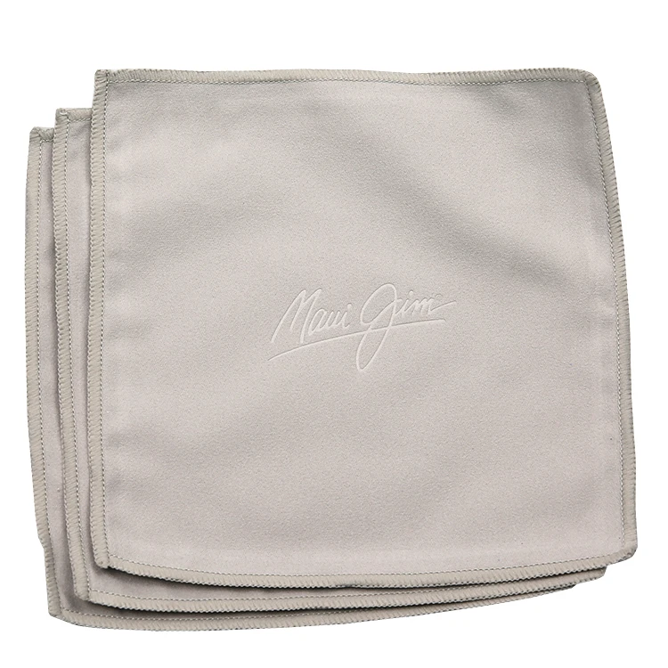 Wholesale Microfibre Glass Cloth Emboss Iphone Screen Embossed Logo Microfiber Cloth Sunglasses