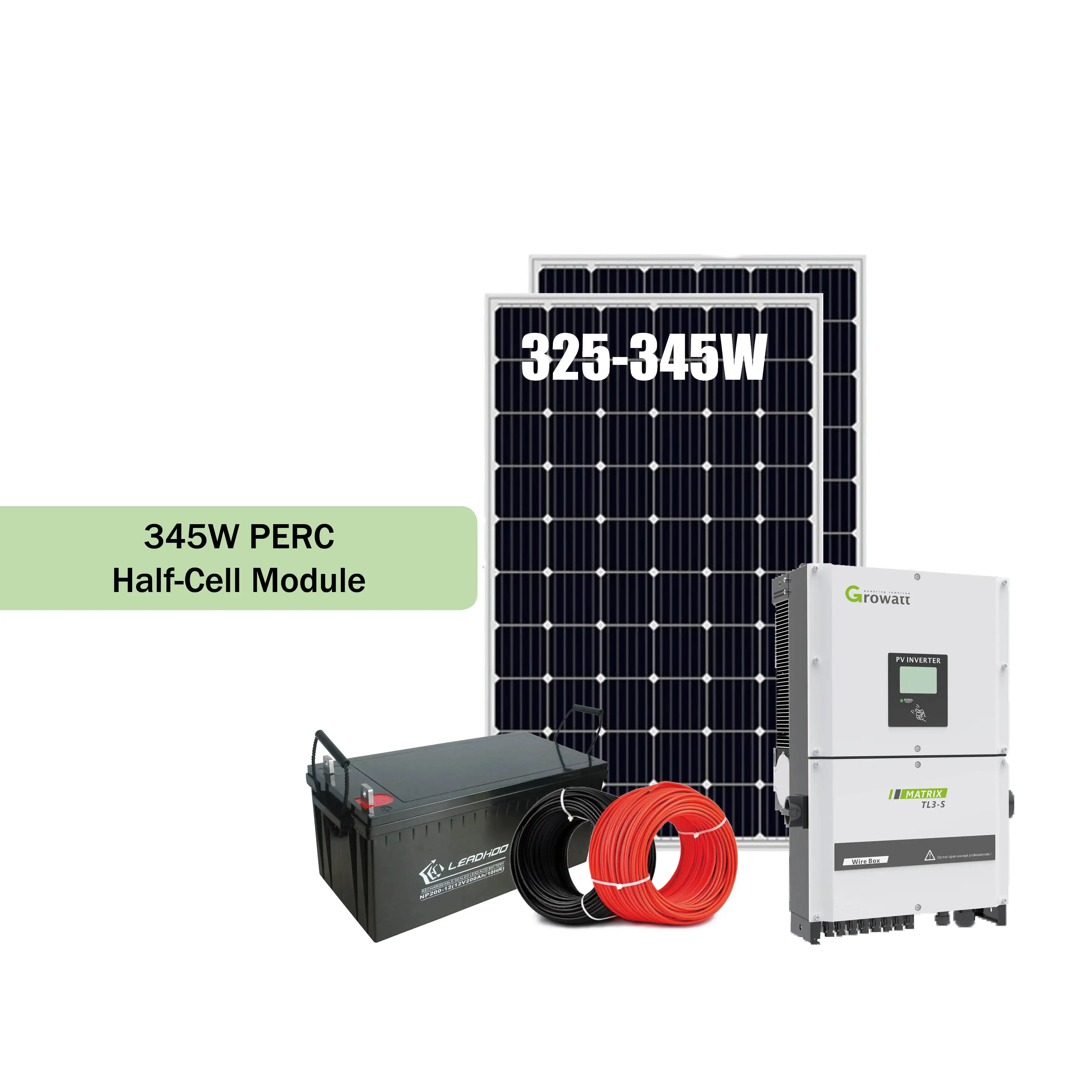 JA MBB Solar Panel monocrystalline Single glass Module Half cell JAM60S10/325-345W PV High Efficiency 1500V CEC