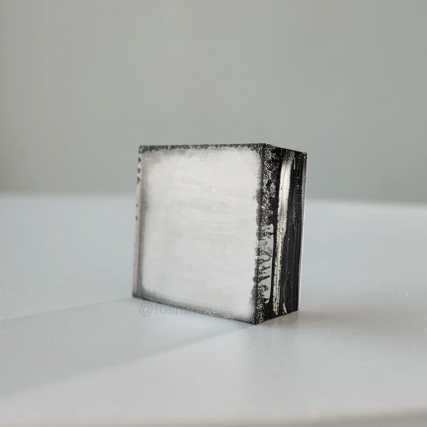 Synthetic Unpolished Diamond CVD Uncut Diamond 12x12x6.9mm Lab Grown Rough Diamond