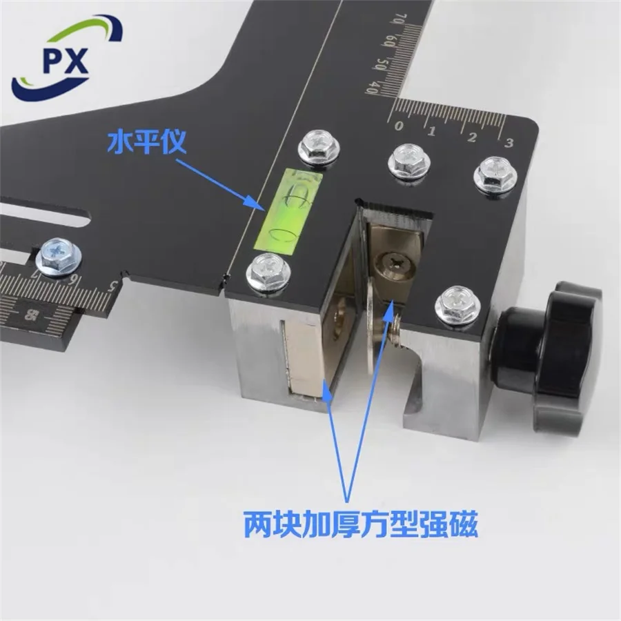 Stainless steel elevator integrated track calibration single line guide rail track alignment calibration ruler Elevator parts