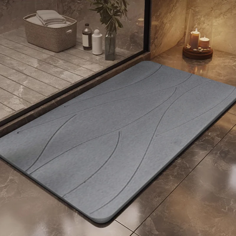 stone bath mat diatomaceous earth super absorbent bath mat