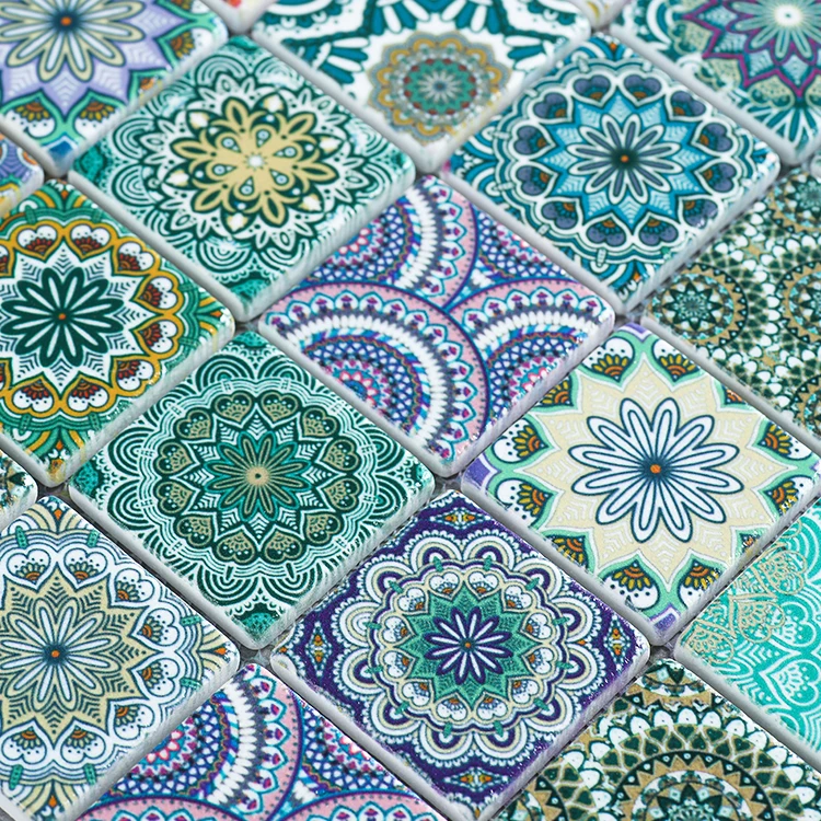 High Quality Mosaic Stone Tiles Sunflower Pattern Mosaic Tiles for Floor Decor Tiles Cheapest Price Offer Mosaic