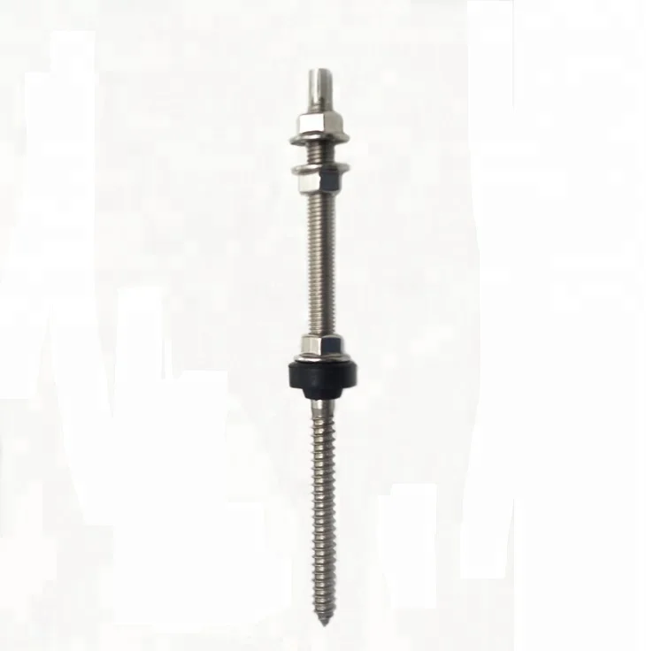 Wholesale Metal Tin Roof Solar Mount L Feet With Double Thread Hanger bolt