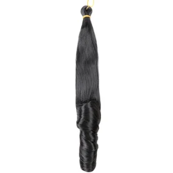 New Arrival Loose Wave Braiding Hair Synthetic Braiding Hair Spiral Curl Hair Extensions Wavy Braids Pony Style