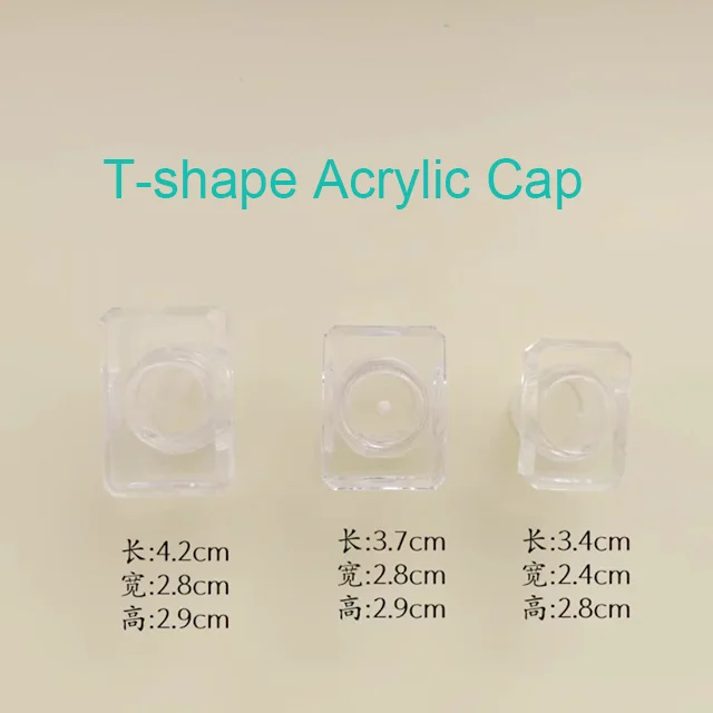 Factory Wholesale Square Round Shoulder Empty Glass Perfume Bottle 50ml Screw Neck Clear Black Sprayer Bottle with Acrylic Cap