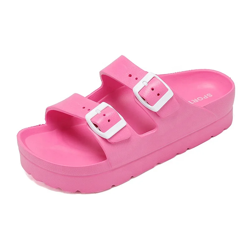 New fashion high quality custom comfortable EVA outside shoes thick sole platform birken sandals ladies slippers