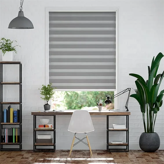 Factory Custom Smart Remote Control Home Window Blinds Zebra Curtain Motorized Cordless Mechanism Zebra Roller Curtain Blind
