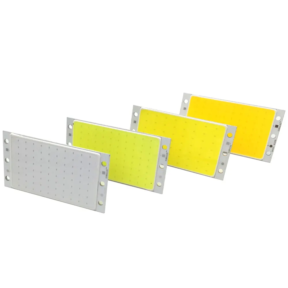 Светодиодная панельная лампа 12 В, COB, 15 Вт, светодиодная лампа с теплой естественной холодной белой пластиной для автомобильного освещения, светильник для рабочего дома «сделай сам», 94x50 мм