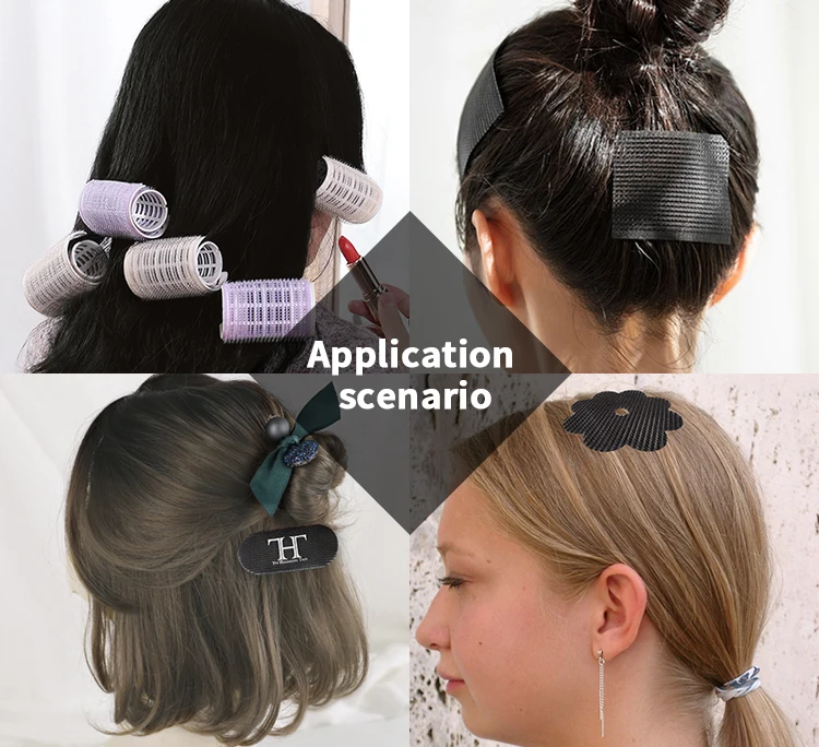 High Quality Popular Barbershop Custom Eco-Friendly Nylon Plastic Hook And Loop Hair Rollers /Hair Grippers